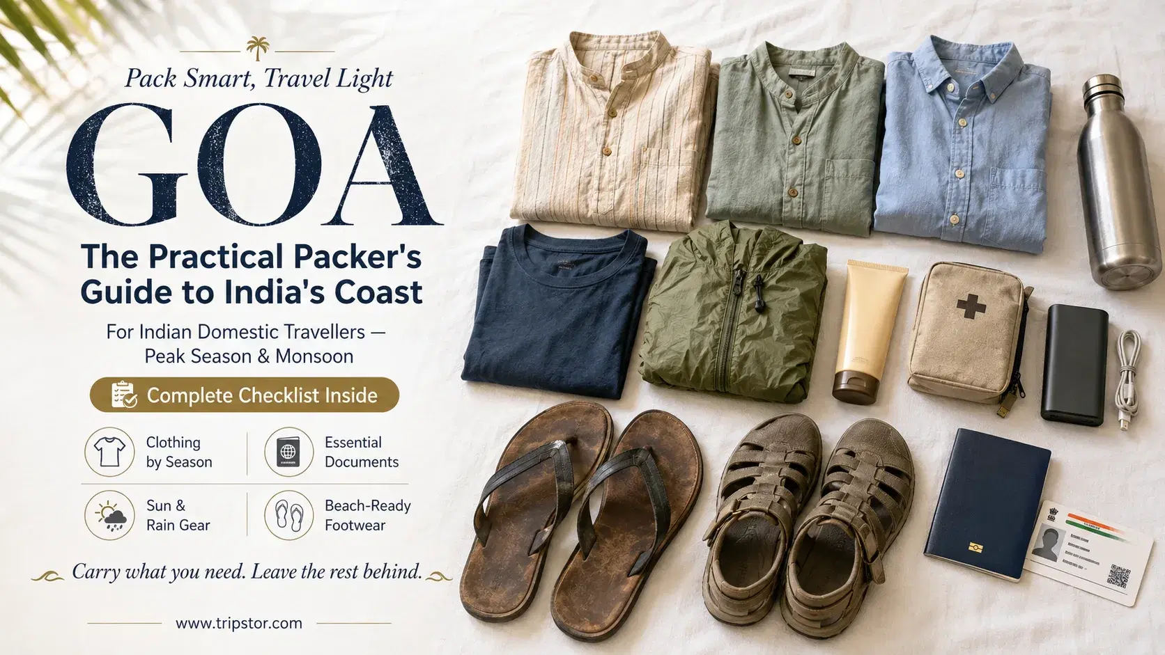 Goa Packing List: What to Pack & Carry — goa packing list what to carry| Tripstor