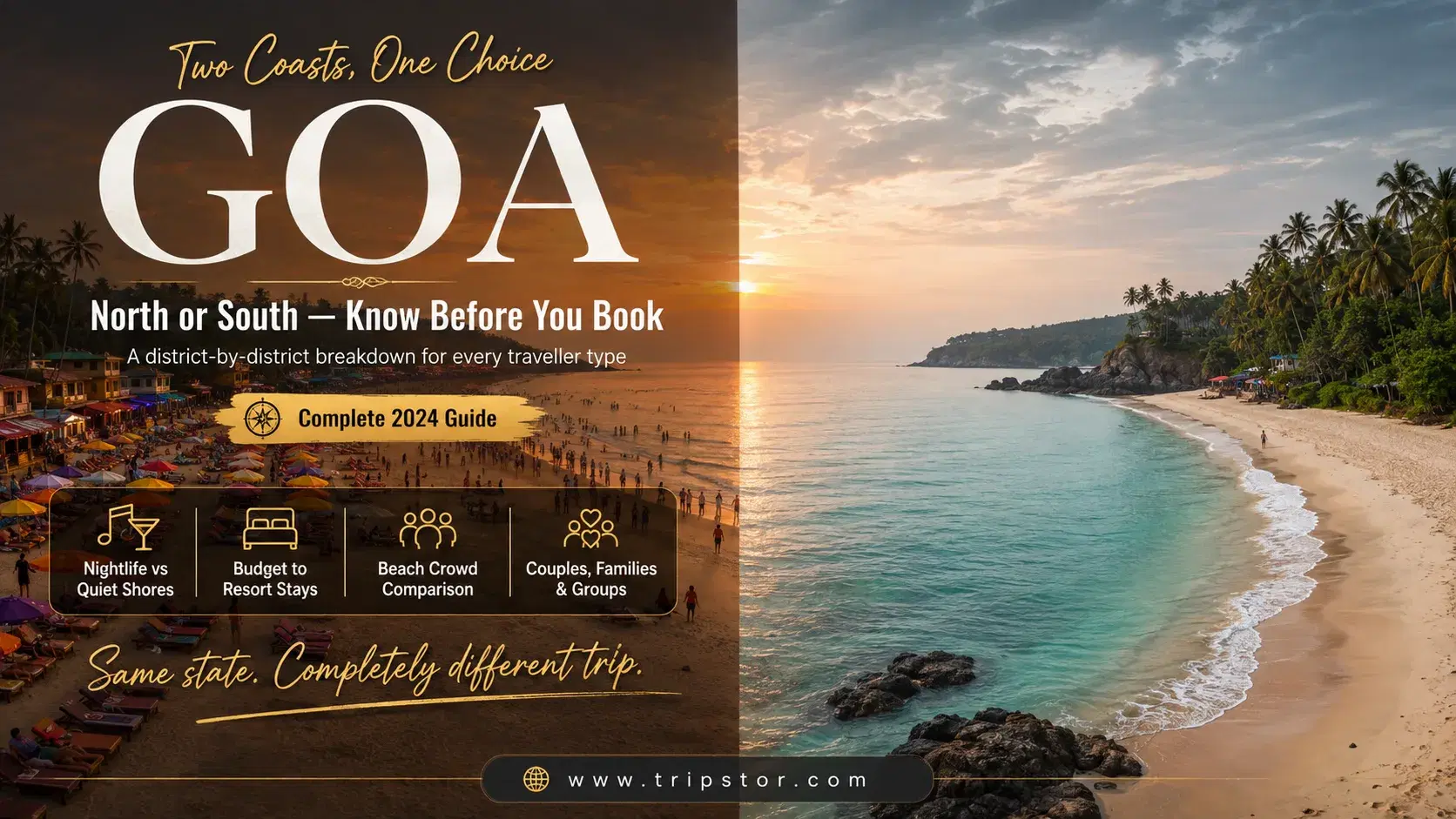 North Goa vs South Goa: Complete Guide — north goa vs south goa which is better — Goa | Tripstor